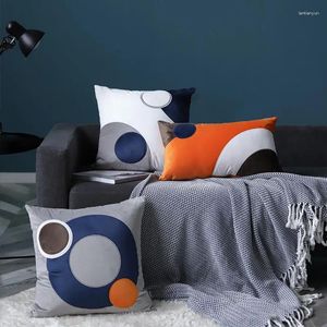 Poduszka niebieska poduszki science fiction etui dekoracyjny okładka na sofę geometryczne nowoczesne dekoracje domu