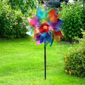 Decorazioni da giardino Repellente per uccelli Repeller Repeller Wind Mmill Spinner Kids Toys Facile Installazione per il giardino da giardino all'aperto