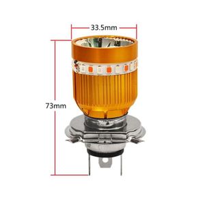 1x Strobe H4 H6 دراجة نارية LED LED BA20D أبيض أزرق أحمر متعدد الوظائف بقعة ستروب آنغ العين الضباب مصباح رأس 12V ST4086005