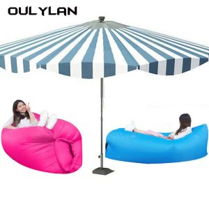 Mat Oulylan nadmuchiwane sofa Poduszka Camping Air Air Bed Bak Lazy plażowy materac powietrzny Składane krzesło do podróży