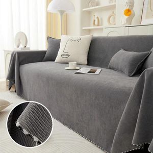 Chair Covers Solid Color Sofa Cover All-weather Blanket Dust-proof Cloth For Bedroom Living Room Cushion