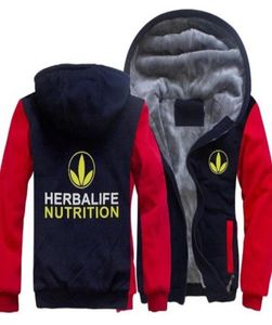 2019 Winter Hoody Herbalife Nutrition 남자 여성 따뜻한 두껍게 두드러짐 후드 가을 의류 땀 촬영 지퍼 재킷 플리렉 후드 티 스트리트 스트리트 8279458