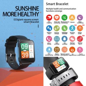 Watches E33 Men Sport Smart Band Watch Heart Rise Blood Pressure Fitness Tracker Bluetooth Waterproof Smartwatch Armband Women New