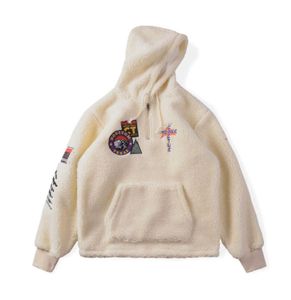 Hoodies clothes cactus Sherpa hood half chain lamb Cashmere Sweater Hoodie4396174