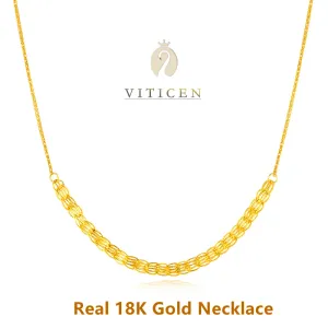  Kolyeler Viticen Gerçek Altın Phoenix Kolye Kadın AU750 Mücevher Hediyesi Karısı ve Kız Arkadaşı Moda Klasik Klavikül Kolye