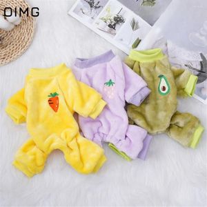 Köpek giyim oimg polar küçük köpek hoodies dört ayaklı evcil hayvan sweatshirt giyim için chihuahua schnauzer sevimli köpek kıyafetleri sıcak pijamalar