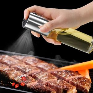 Distributore di olio da cucina in vetro barbecue miscelazione del condimento bottiglia di aceto di soia salsa spray per oiler bottiglia condimento