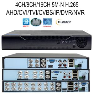 Шкалы H.265 5MN 1080p IP DVR XMEYE NVR 4/8/16 Система видео наблюдения за каналом 5 в 1 AHD TVI CVI Hybrid DVR -рекордер для CCTV