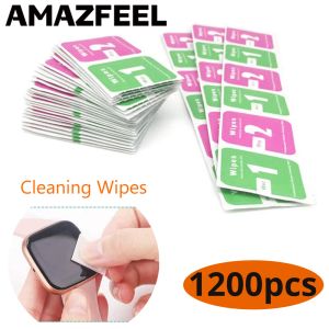 Akcesoria 1200 szt./Pakiet czyszczenie chusteczek zegarek Smart Opasek aparat Clear Clean Clean Clear LCD Ekran usuwania pyłu mokry suchy papier