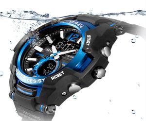 Smael Men Watches Fashion Sport Super Cool Quartz LED Digital Watch 50m vattentätt armbandsur Mens Army Clock Man 2205315924028