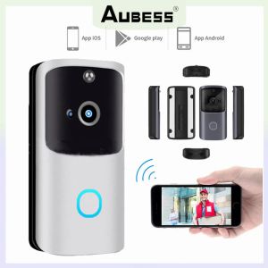 Doorbell Smart WiFi Doorbell Camera IR Night Vision Wireless Security Camera Rainproakt Outdoor Door Bells For Apartments Door Phone Rings