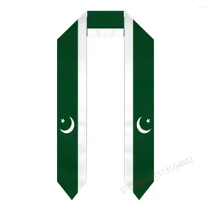 Szaliki Niestandardowa nazwa lub logo Pakistan Flag Flag Udogodanie Ukończenie Sash International Study za granicą klasę 2024 Szal