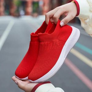 Casual Shoes Women's Flat Sneakers mode One Foot Socks Summer Plus Size Zapatillas Mujer