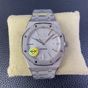 2024 APS fábrica masculina diâmetro 41mm 3120 Movimento Processo de ouro Frost Sapphire Crystal Mirror 904L Aço de aço Relógio à prova d'água