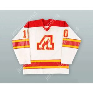 GDIR Custom Bill Clement 10 Atlanta Flames White Hockey Trikotie Neue Top ED S-M-L-XL-XXL-3XL-4XL-5XL-6XL