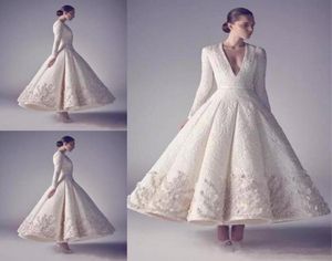 Ashi Studio Evening Sukienki na studniowe sukienki Pure White Białe długi rękaw głębokie szyi z koronką koronkową koraliki zastosowane TREAL -DENCTY SURES8982199