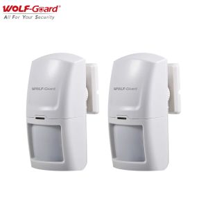 Detector 2 x WolfGuard Wireless PIR Motion Sensor Detector Alarm for Home Security Alarm System 3G/GSM Alarm Panel 433MHZ