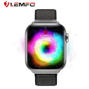 Relógios Lemfo Lem10 Smart Watch Men 4G Internet Android WiFi Bluetooth Freqüência cardíaca Monitor de mídia Player Call Sport Samrtwatch