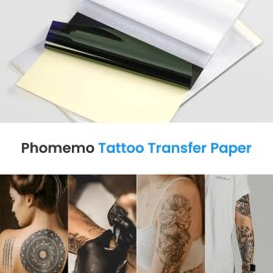 Papper 100st Phomemo M08F Tattoo Transfer Paper A4 Storlek Termisk kopiator Stencil Paper High Quality Stencil för M08F Tattoo Printer