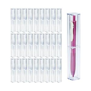 Taschen 25 pcs Clear Acryl Bleistiftkoffer Bleistiftverpackungskasten Set leerer Plastikstift -Lagerbehälter