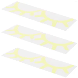 Bakgrundsbilder 3 ark Kid Toy Wall Decor Eyelash Sticker Kidtraxtoys PVC Glow in the Dark Room