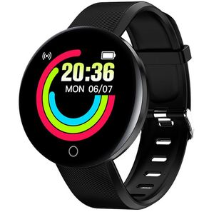 D18S Smart Watch Round Pressão articulada Monitore Men Men Fitness Tracker SmartWatch Android iOS Mulheres Moda Electron Clock5397783