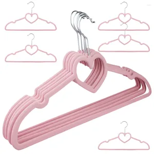Storage Bags 10 Pcs Plastic Hangers Clothes Jackets Heart-shaped Clothing Dress Velvet Skirt Swivel Hook