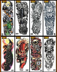 Women Men Unisex Waterproof Temporary Tattoos Stickers Body Art Fake Tattoos Transfer Stickers Sexy Arm Stickers Removable 82 Type2988637