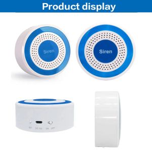 Siren Mini Draadloze 433MHz Strobe Sirene Alarm Hoorn Strobe Sensor Voor GSM Standalone Alarm Host Home Security Alarm Panel System