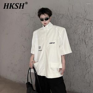 Мужские куртки HKSH Spring Summer Summer Priter Print Отражающая полоса
