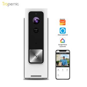 Câmera de campainha visível da porta de campainha da campainha Wi -Fi Tuya App 1080p Full HD Night Vision Smart Ring Video Doorbell