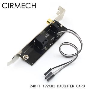 Конвертер CIRMECH 24BIT192KHZ SPDIF Дочерняя карта Оптическая волоконная коаксиальная цифровая звуковая карта Перегородка DAC DTS Декодер для общей материнской платы