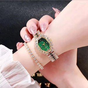 Armbandsur ädelsten serie armband klocka med diamanter internet kändis douyin dekoration kvarts kvinnors stjärnhimmel mode i