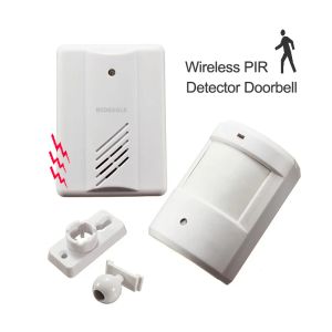 Doorbell Entry Door Alarm Chime Doorbell Wireless IR PIR Motion Sensor Alarm Patrol Detector For Driveway Garage Infrared Alert Security