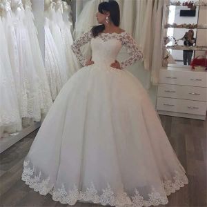 Dresses Hot Sale vestido de noiva Custom Made Bridal Dresses Wedding Gowns robe de mariage Western Ball Gown Lace Wedding Dresses 2019