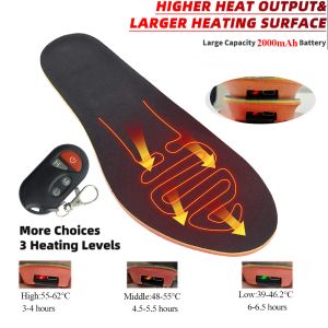 Insoles 2000mAh Infated Intoles Wireless Recargable Electric Boles Winter Foot Wrater Shoer