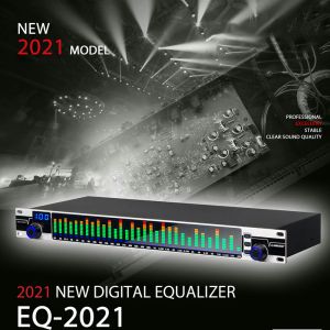 EKİPİYON EQ2021 31 Bantlar Dijital Ekolayzer Efekt Controller Pro Ekipman İşlemci Sahnesi Karaoke Müzikal Ses Profesyonel Equesial Equesiador