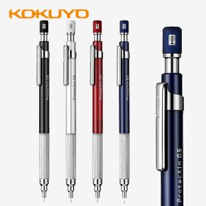 Bleistifte Kokuyo Mechanischer Bleistift Protectxin Metall Grip WSGPS305C Niedrig Schwerpunkt Zeichnung Automatische Stifte 0,5 mm Schulversorgung