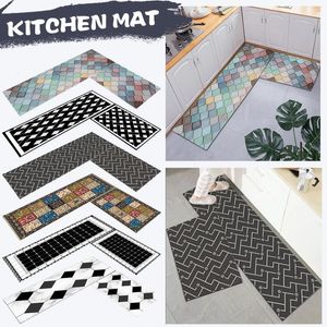 Carpets Kitchen Printed Non-Slip Carpet Absorbent Home Floor Mat Door Living Room Rugs 5x7