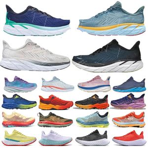 Männer Laufschuhe Clifton 9 Bondi 8 Speedgoat 5 Frauen Designer Mafatgeschwindigkeit 4 Outdoor -Sneaker Triple Harbor Mist Dunst verschieben Sand Kohlenstoff X3 Trainer Freizeitschuhe