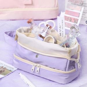 Bags Multifunctional Pencil Case Big Capacity Pen Bag Holder Stationery Cosmetics Pouch Storage School Office Supplies for Girl Boy