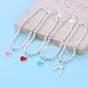 Tiffanyjewelry Top Quality Beads Love Heart Charm for Women Girl