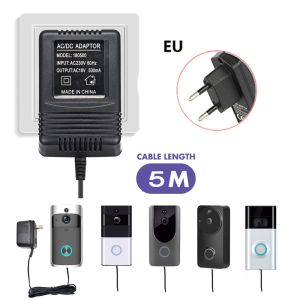 Campainha de 18V Transformador CA de 5 metros WiFi Doorbell Câmera Adaptador de energia para IP Video Intercom Ring Wireless Cell 220V240V Imput