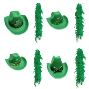 Berets Shamrock Top Hat StPatrick Day Party Headwear Carnivals Costume Green Dropship