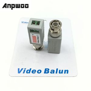 ANPWOO 1PCS Single 1 Channel Transceptor de vídeo passivo BNC Adaptador coaxial para câmera Balun CCTV DVR BNC UTP