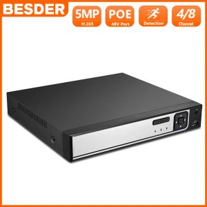 Регистратор BEDER H.265 CCTV POE NVR MAX 4K 4CH 5MP 8CH 4MP IEE802.3AF 48V POE HI3798M WID