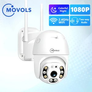 Telecamere Movils 2MP PTZ WiFi IP Sorveglianza Telecamere Wireless Security Wireless 1080p Audio CCTV Smart Home Outdoor Night Vision WaterPro