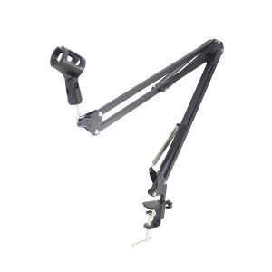 Stand Microphone Stand Suspension Boom Arm Free Adjustment Mic Metal Tripod With Clip For Recording,Sound Studio,Streaming,Singing