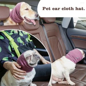 Hundkläder lugnande öron täcker kreativa vinter varma kläder valp grooming öronmuffar för lättnadsbuller husdjur tillbehör