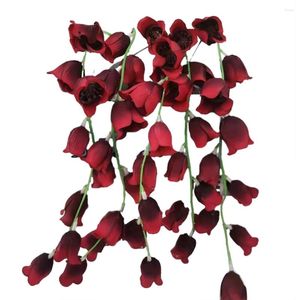 Decorative Flowers Universal Lily Artificial Wedding Venues Simulated Single Traditional Valley Versatile Bouquet Elegant